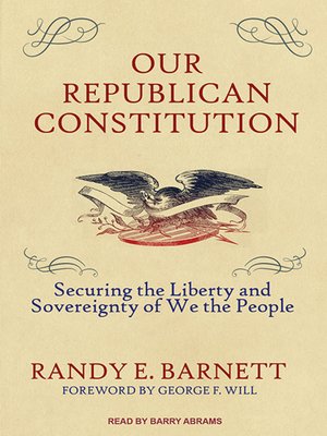 cover image of Our Republican Constitution